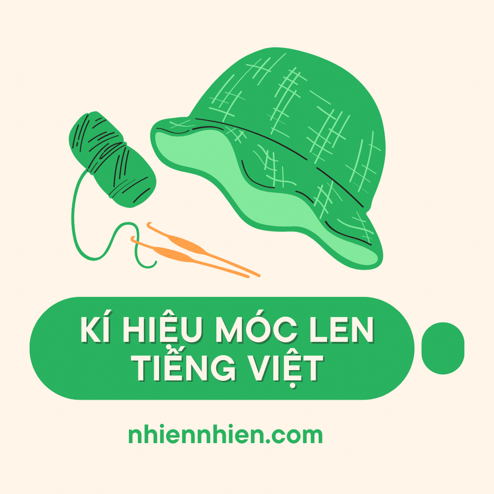 kí hiệu móc len tiếng Việt phổ biến cho người mới học